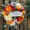 Welcome Hydrangea Silk Door Wreath for All Season Outside, Holiday Home Farmhouse Decorations Decor Outdoor
